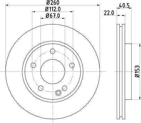 HELLA 8DD 355 105-991 - Discofreno autozon.pro