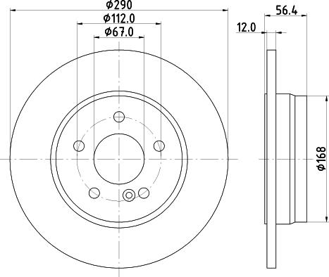 HELLA 8DD 355 124-691 - Discofreno autozon.pro