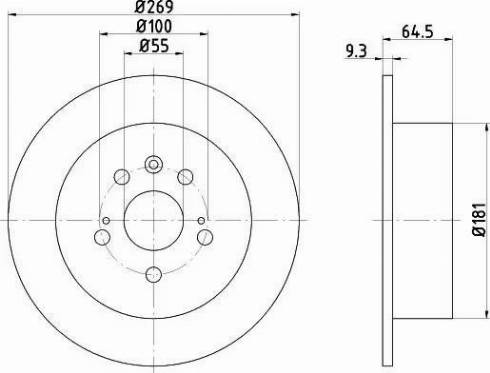 HELLA 8DD 355 105-901 - Discofreno autozon.pro