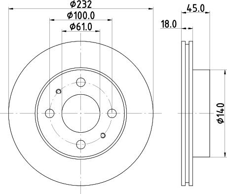 HELLA 8DD 355 105-921 - Discofreno autozon.pro