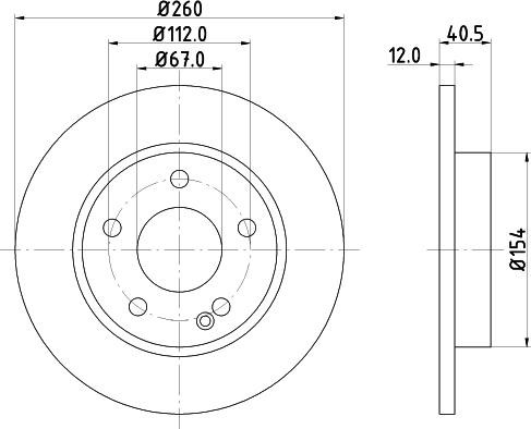 HELLA 8DD 355 105-971 - Discofreno autozon.pro