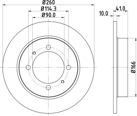 HELLA 8DD 355 105-472 - Discofreno autozon.pro