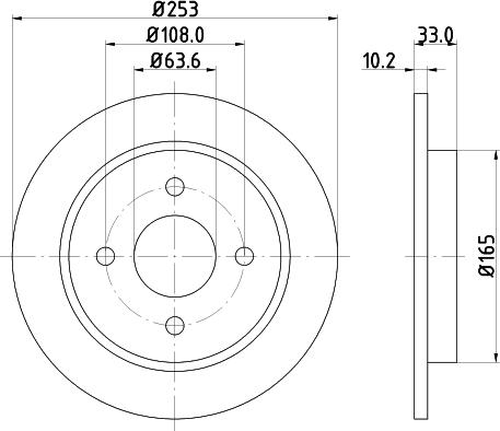 HELLA 8DD 355 105-661 - Discofreno autozon.pro