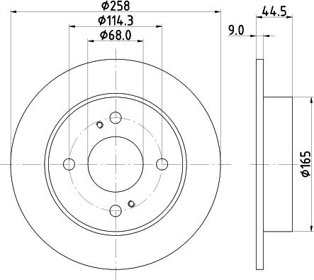 HELLA 8DD 355 105-171 - Discofreno autozon.pro