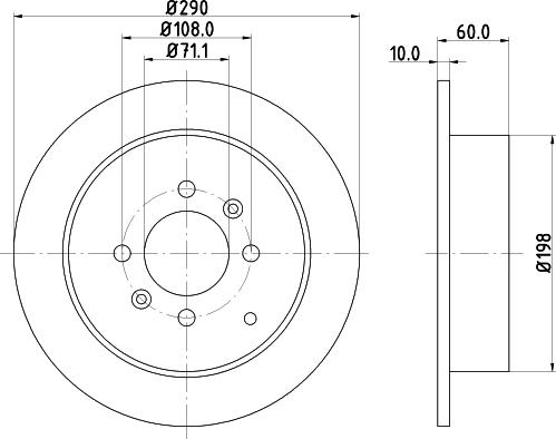 HELLA 8DD 355 105-231 - Discofreno autozon.pro