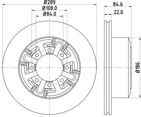 HELLA 8DD 355 105-791 - Discofreno autozon.pro