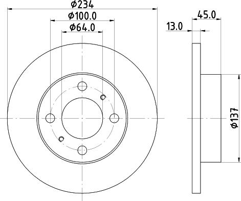 HELLA 8DD 355 105-761 - Discofreno autozon.pro