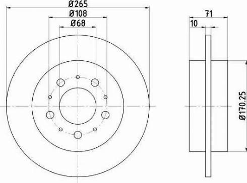 HELLA 8DD 355 106-621 - Discofreno autozon.pro