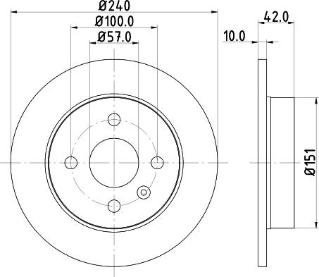 HELLA 8DD 355 106-091 - Discofreno autozon.pro