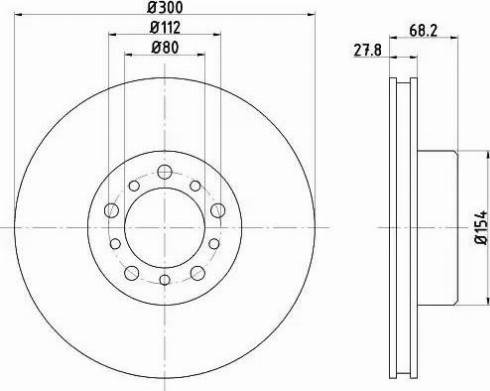 HELLA 8DD 355 100-981 - Discofreno autozon.pro