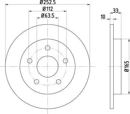 HELLA 8DD 355 100-971 - Discofreno autozon.pro