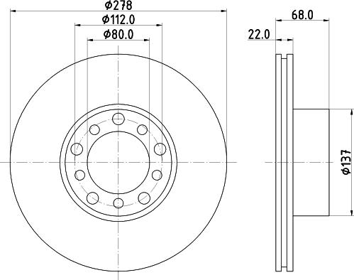 HELLA 8DD 355 100-401 - Discofreno autozon.pro