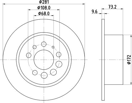 HELLA 8DD 355 100-891 - Discofreno autozon.pro