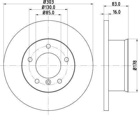 HELLA 8DD 355 100-391 - Discofreno autozon.pro