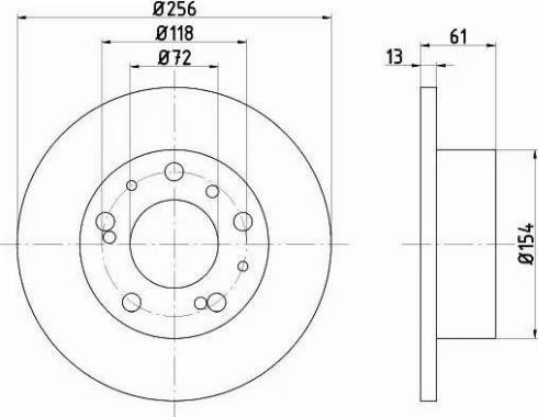 HELLA 8DD 355 100-701 - Discofreno autozon.pro