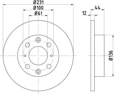 HELLA 8DD 355 101-931 - Discofreno autozon.pro