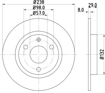 HELLA 8DD 355 101-451 - Discofreno autozon.pro