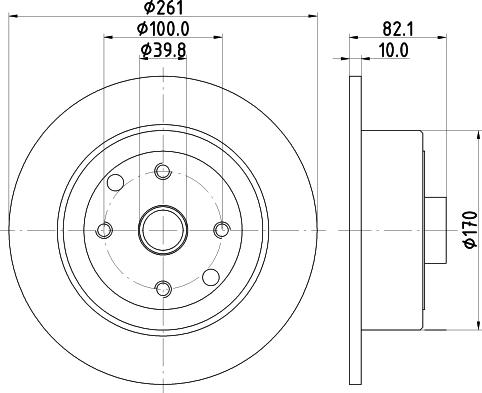 HELLA 8DD 355 101-671 - Discofreno autozon.pro