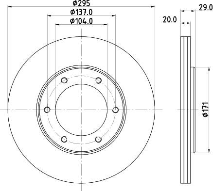 HELLA 8DD 355 101-191 - Discofreno autozon.pro