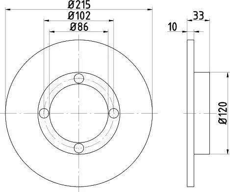 HELLA 8DD 355 101-851 - Discofreno autozon.pro