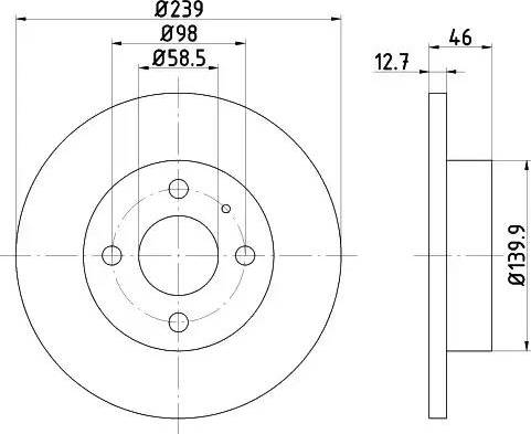 HELLA 8DD 355 101-861 - Discofreno autozon.pro