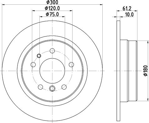 HELLA 8DD 355 101-732 - Discofreno autozon.pro