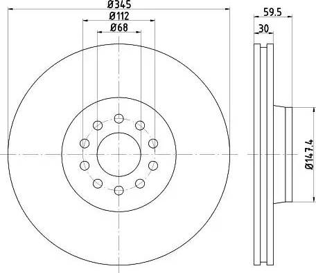 HELLA 8DD 355 108-481 - Discofreno autozon.pro