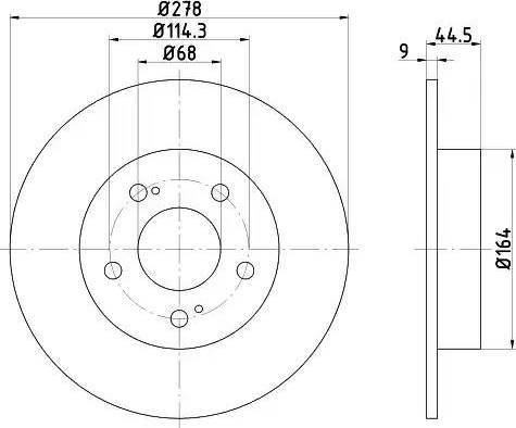 HELLA 8DD 355 108-541 - Discofreno autozon.pro