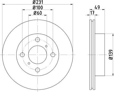 HELLA 8DD 355 108-571 - Discofreno autozon.pro