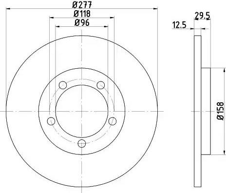 HELLA 8DD 355 108-671 - Discofreno autozon.pro