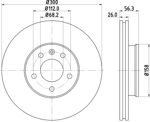 HELLA 8DD 355 108-082 - Discofreno autozon.pro