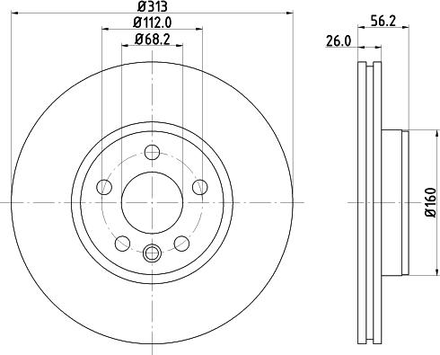 HELLA 8DD 355 108-102 - Discofreno autozon.pro