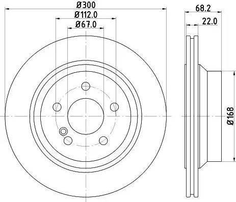 HELLA 8DD 355 121-671 - Discofreno autozon.pro