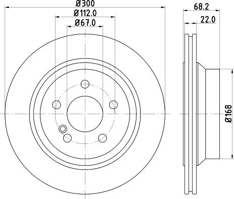 HELLA 8DD 355 124-511 - Discofreno autozon.pro