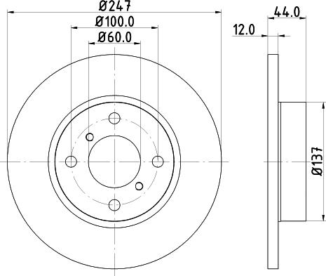 HELLA 8DD 355 108-211 - Discofreno autozon.pro