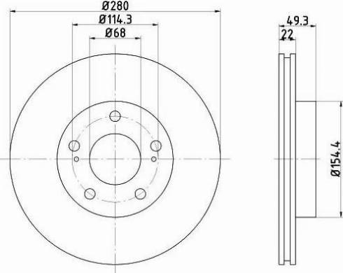 HELLA 8DD 355 103-991 - Discofreno autozon.pro