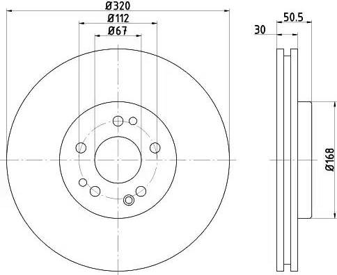 HELLA 8DD 355 103-411 - Discofreno autozon.pro