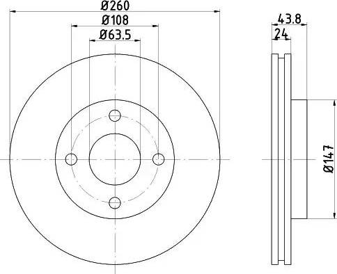 HELLA 8DD 355 103-431 - Discofreno autozon.pro