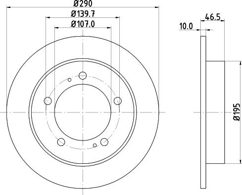 HELLA 8DD 355 103-611 - Discofreno autozon.pro