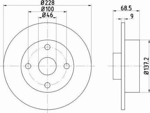 HELLA 8DD 355 103-621 - Discofreno autozon.pro