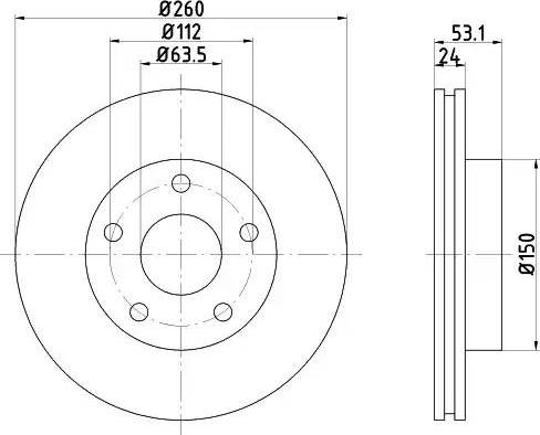 HELLA 8DD 355 103-801 - Discofreno autozon.pro