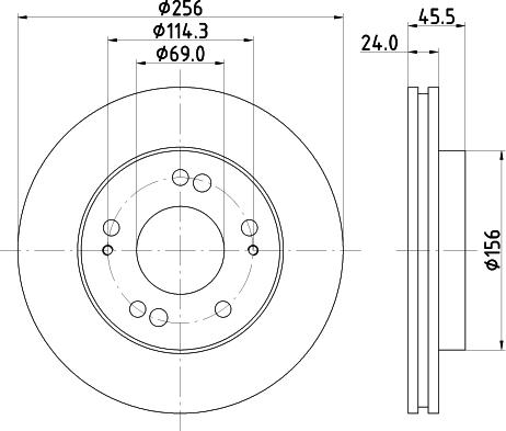 HELLA 8DD 355 103-311 - Discofreno autozon.pro