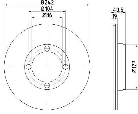 HELLA 8DD 355 103-271 - Discofreno autozon.pro