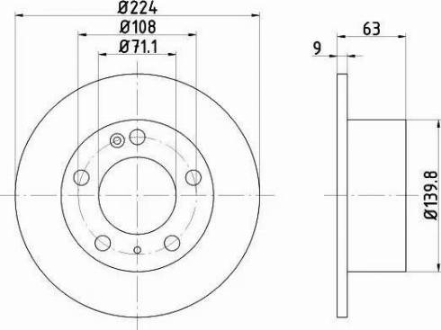 HELLA 8DD 355 102-461 - Discofreno autozon.pro