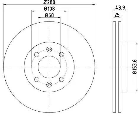 HELLA 8DD 355 102-411 - Discofreno autozon.pro