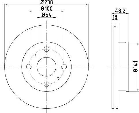 HELLA 8DD 355 102-611 - Discofreno autozon.pro