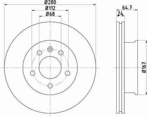 HELLA 8DD 355 102-631 - Discofreno autozon.pro