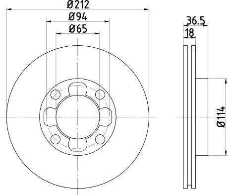 HELLA 8DD 355 102-111 - Discofreno autozon.pro