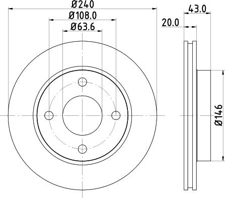 HELLA 8DD 355 102-231 - Discofreno autozon.pro