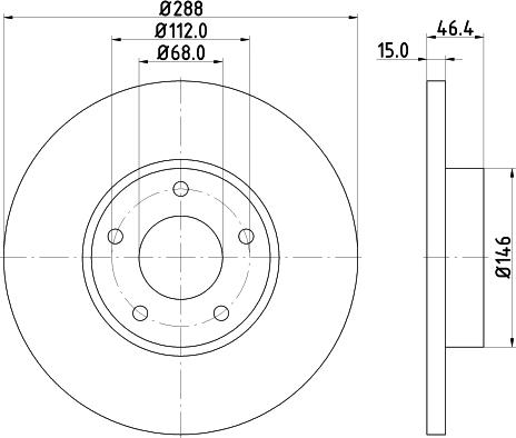 HELLA 8DD 355 102-781 - Discofreno autozon.pro